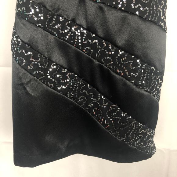 BCX Strapless Sequin Embellished Mini Black Dress - Picture 6 of 12